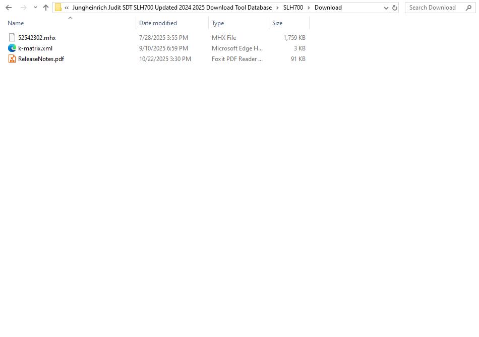 Jungheinrich Judit SDT SLH700 Updated 2024 2025 Download Tool Database (2)