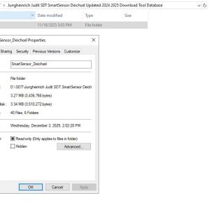 Jungheinrich Judit SDT SmartSensor Deichsel Updated 2024 2025 Download Tool Database (1)