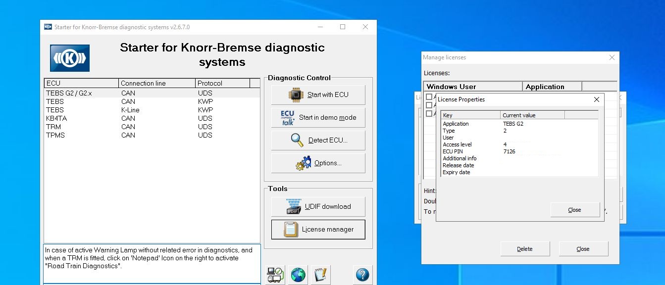 KNORR BREMSE DIAGNOSTICS SYSTEMS 2.6.7.3 [2025.07] Diagnsotic Program 4