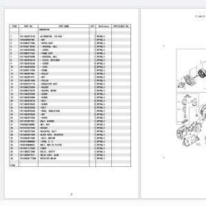 Kobelco Excavator SK28SR 6E Parts Manual S3PD00013ZE09 (3)