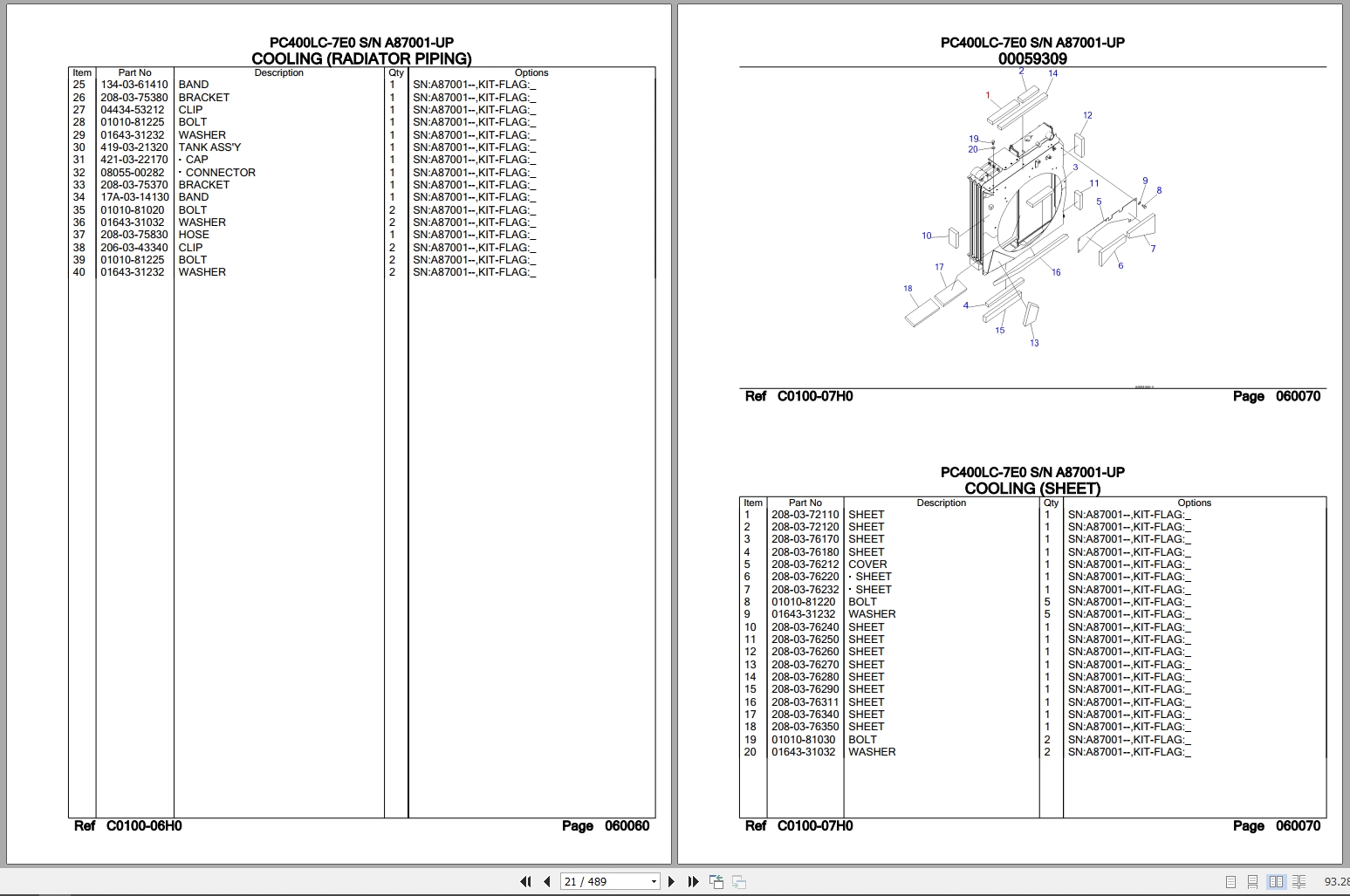Komatsu Excavator PC400LC 7E0 A87001 UP Parts Catalog (3)