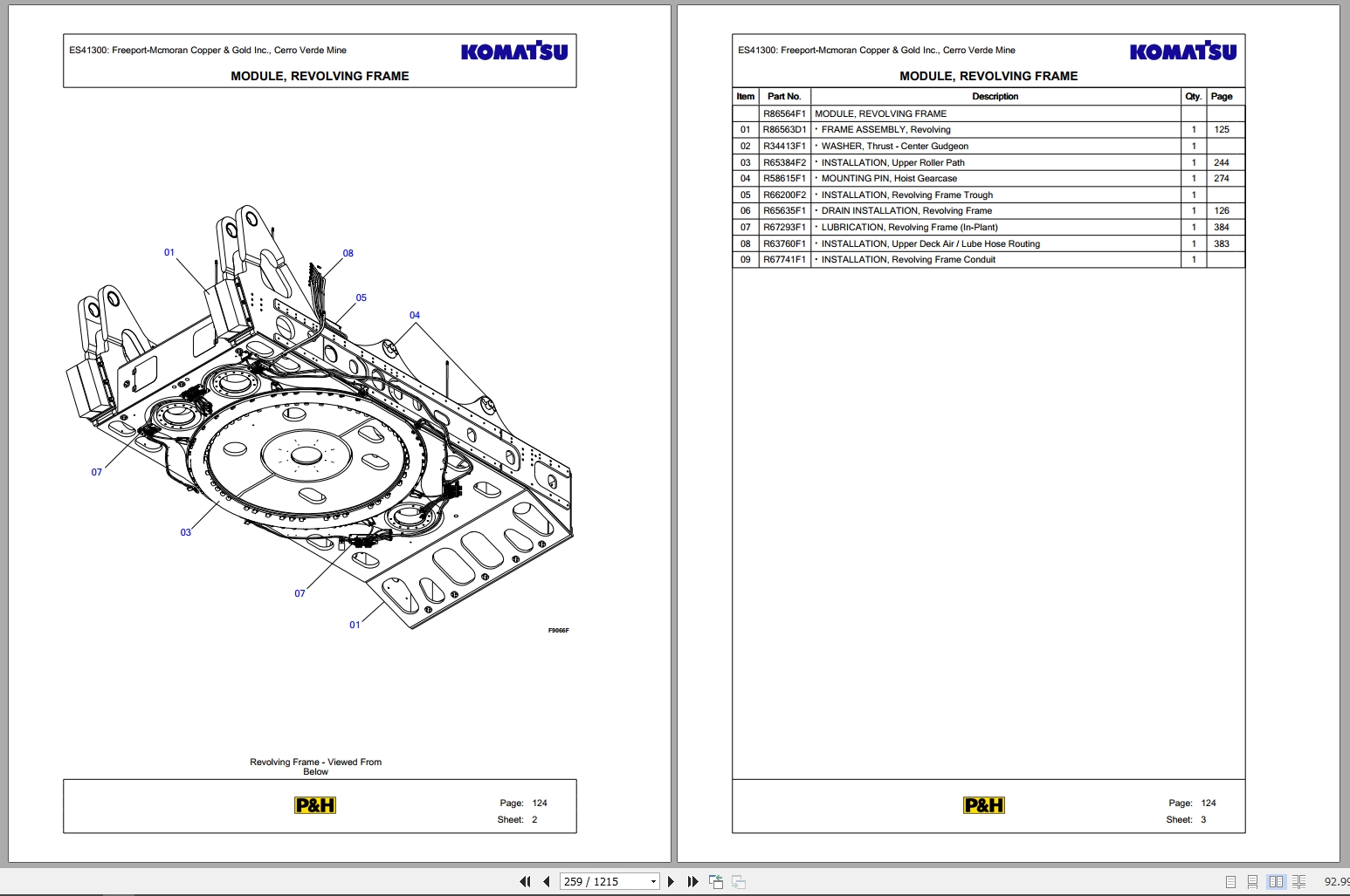 Komatsu P And H Mining Equipment 4100XPC AC Parts Manual 41XC A P MM EN 0000 (2)