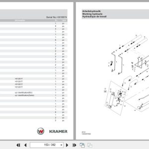 Kramer Telehandler 1245CC40 4512 Spare Parts Catalog 1000322045 05.2025 DE EN FR (2)