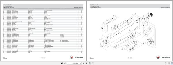 Kramer Telehandler 1245CC40 4512 Spare Parts Catalog 1000322045 05.2025 DE EN FR (2)