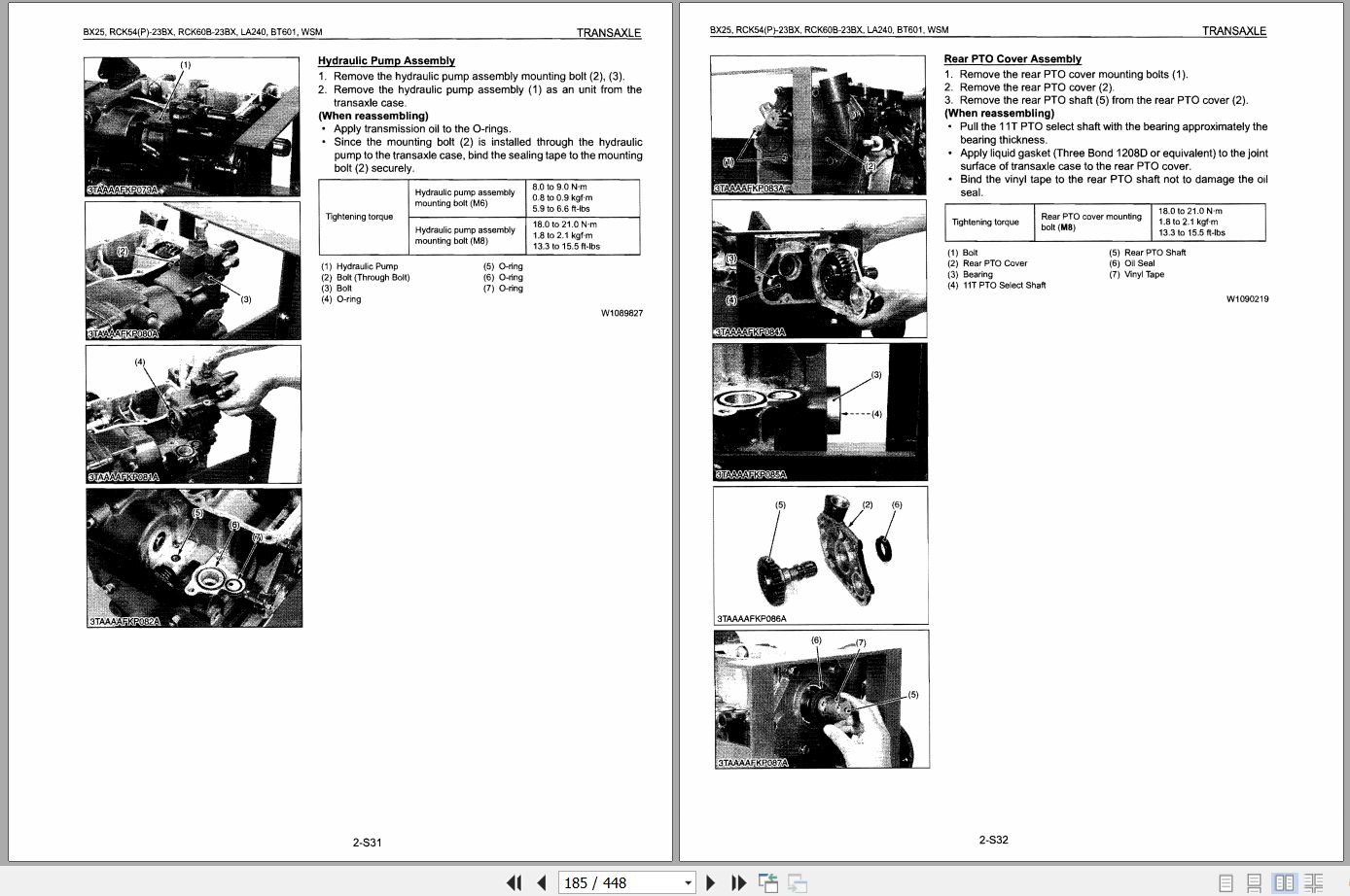 Kubota Backhoe Loader BX25 Workshop Manual (2)