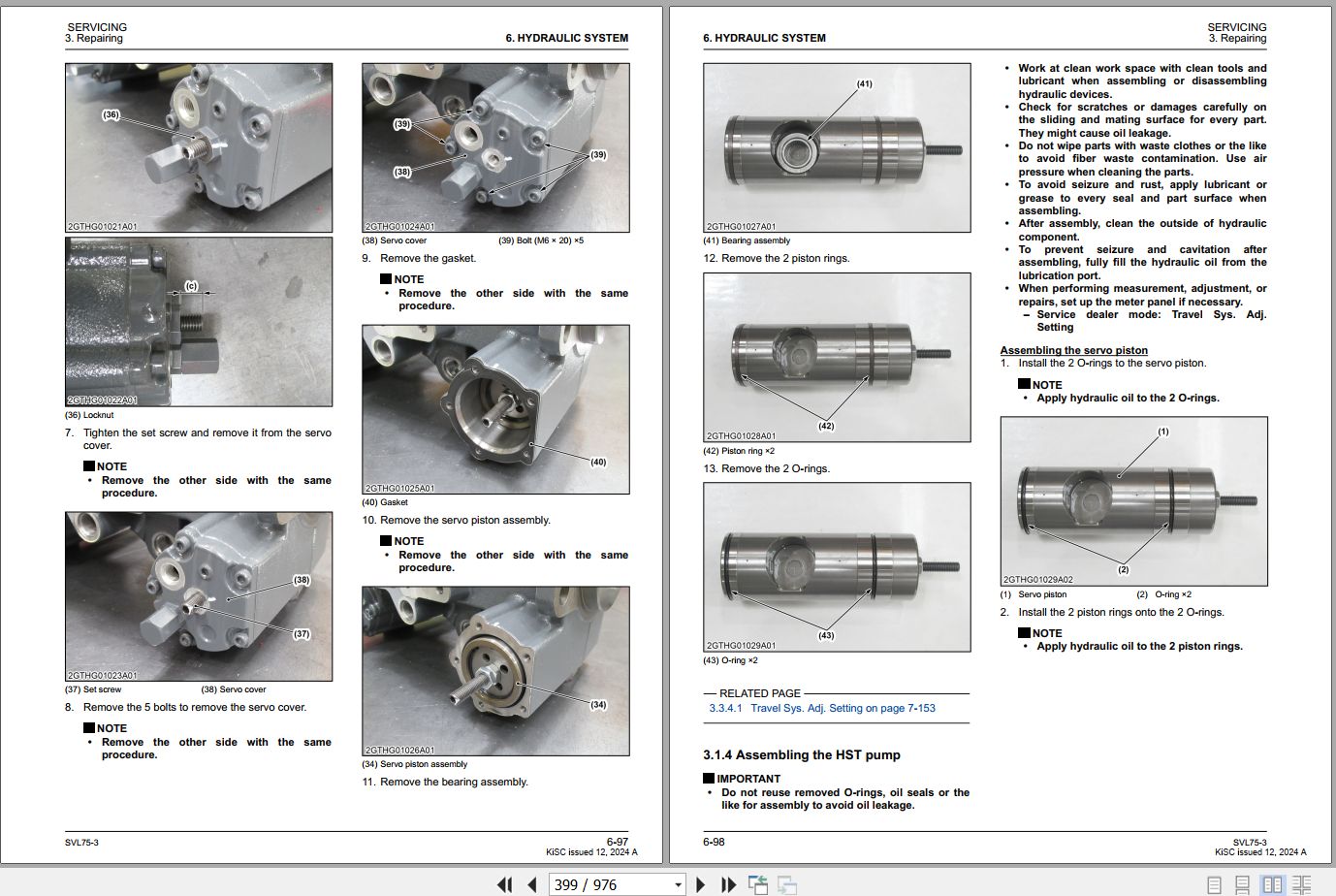 Kubota Compact Track Loader SVL75 3 Workshop Manual RY911 31065 2024 (2)