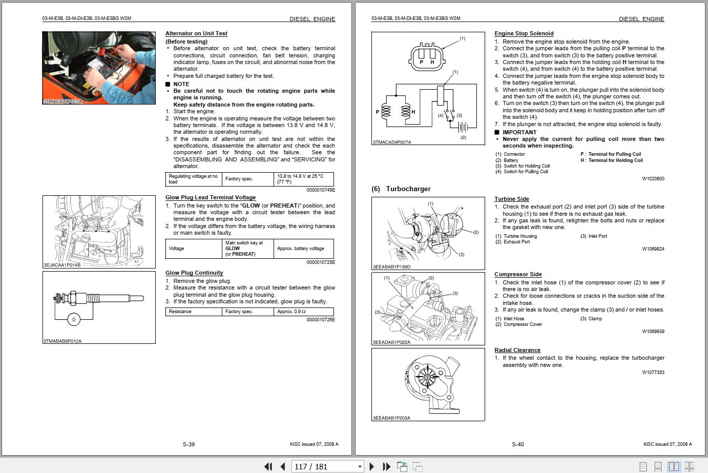 Kubota Diesel Engine 03 M Series D1503 M to V2403 M BG 2008 Workshop Manual (2)