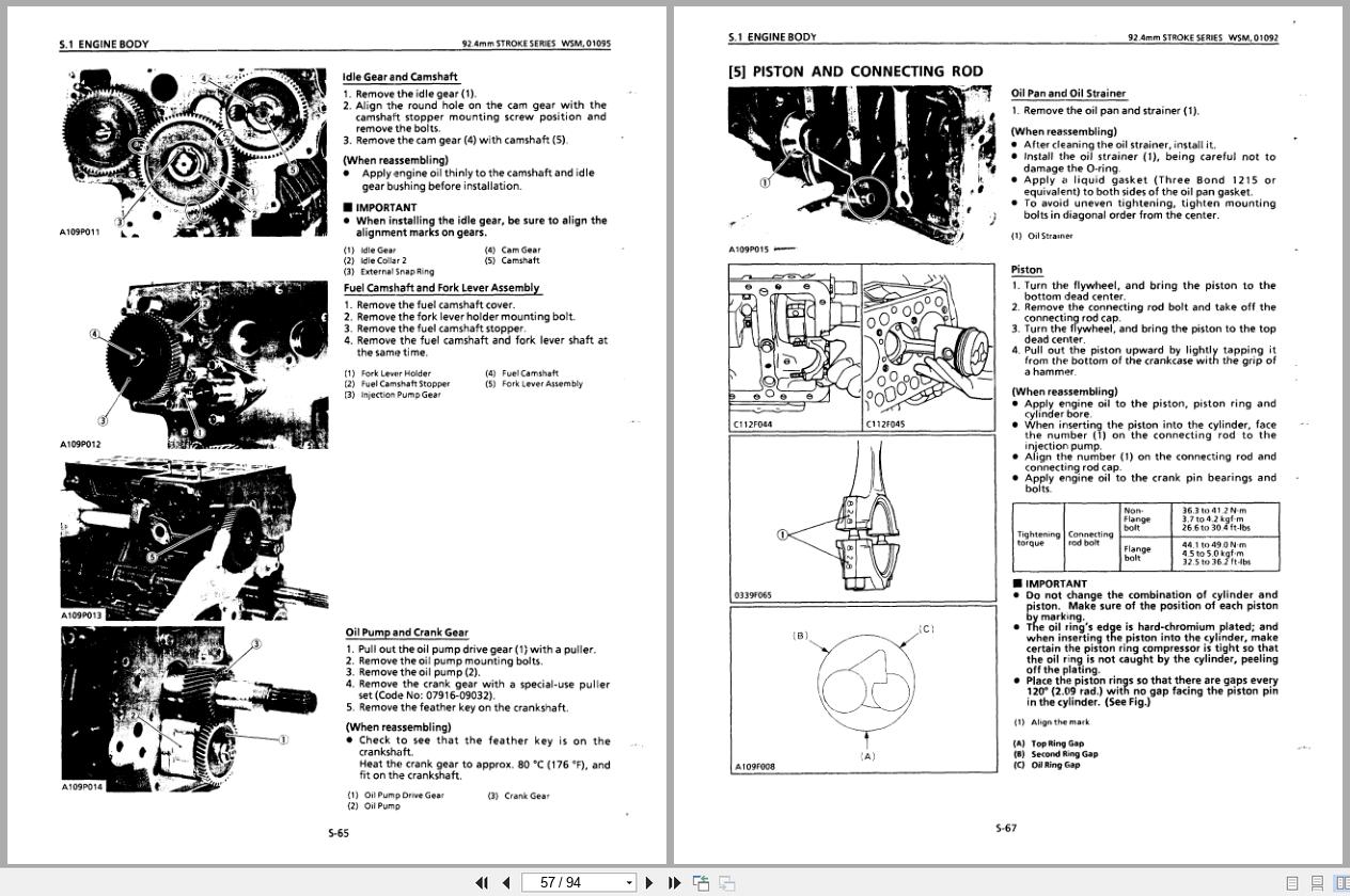 Kubota Diesel Engine 3 Series D1403 B to F2803 BE Workshop Manual (2)