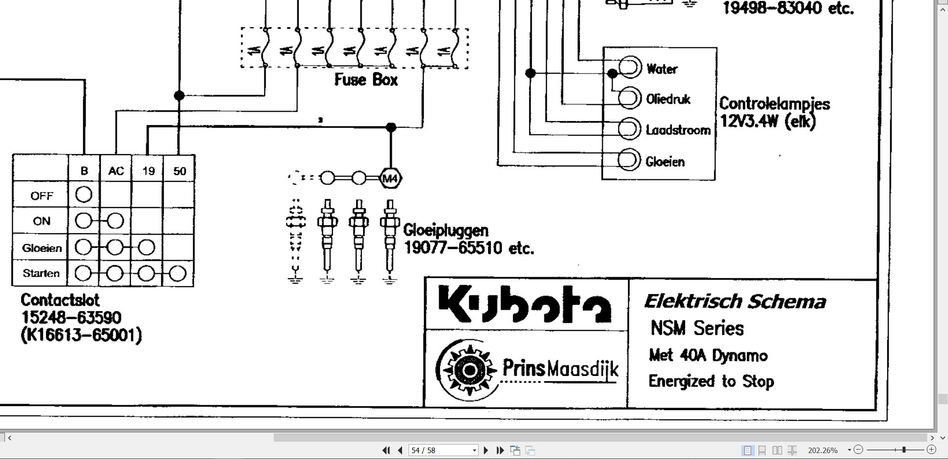 Kubota Diesel Engine D722 BBS EC 1 Parts List 97898 71180 (3)