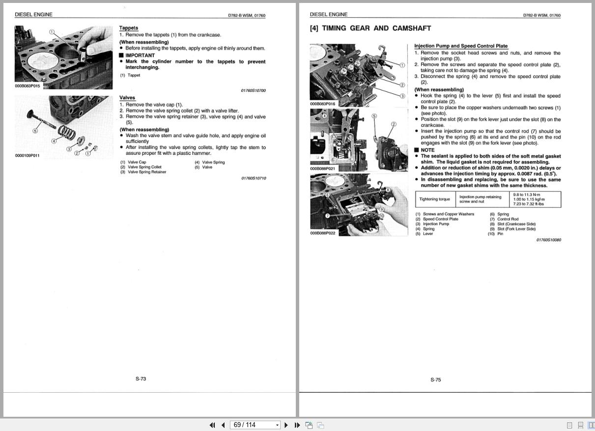 Kubota Diesel Engine D782 B Workshop Manual (2)