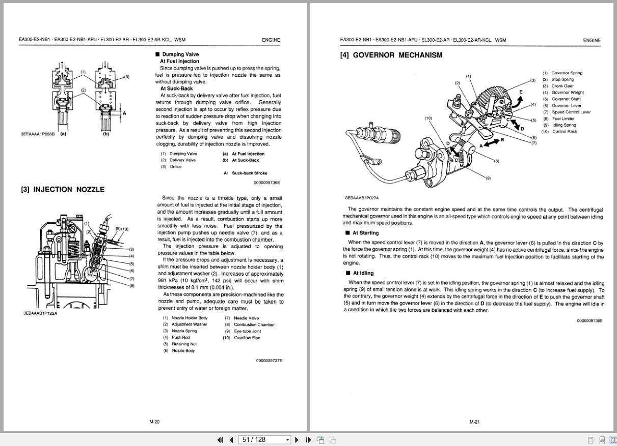 Kubota Diesel Engine EA EL 300 E2 series Workshop Manual 2005 (2)