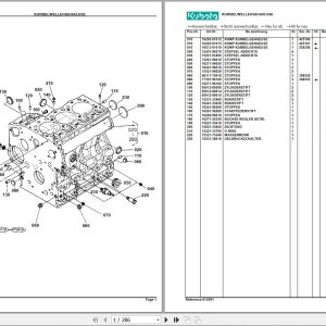 Kubota Diesel Engine KX61H Spare Parts List DE (1)