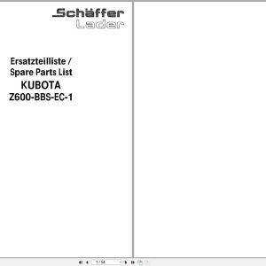 Kubota Diesel Engine Z600 BBS EC 1 Parts Manual (1)
