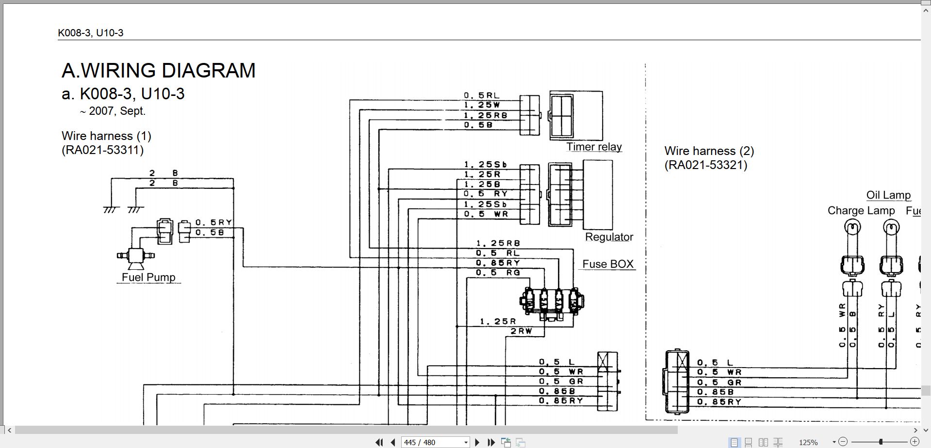 Kubota Excavator K008 3 U10 3 Workshop Manual 97899 60731 (3)