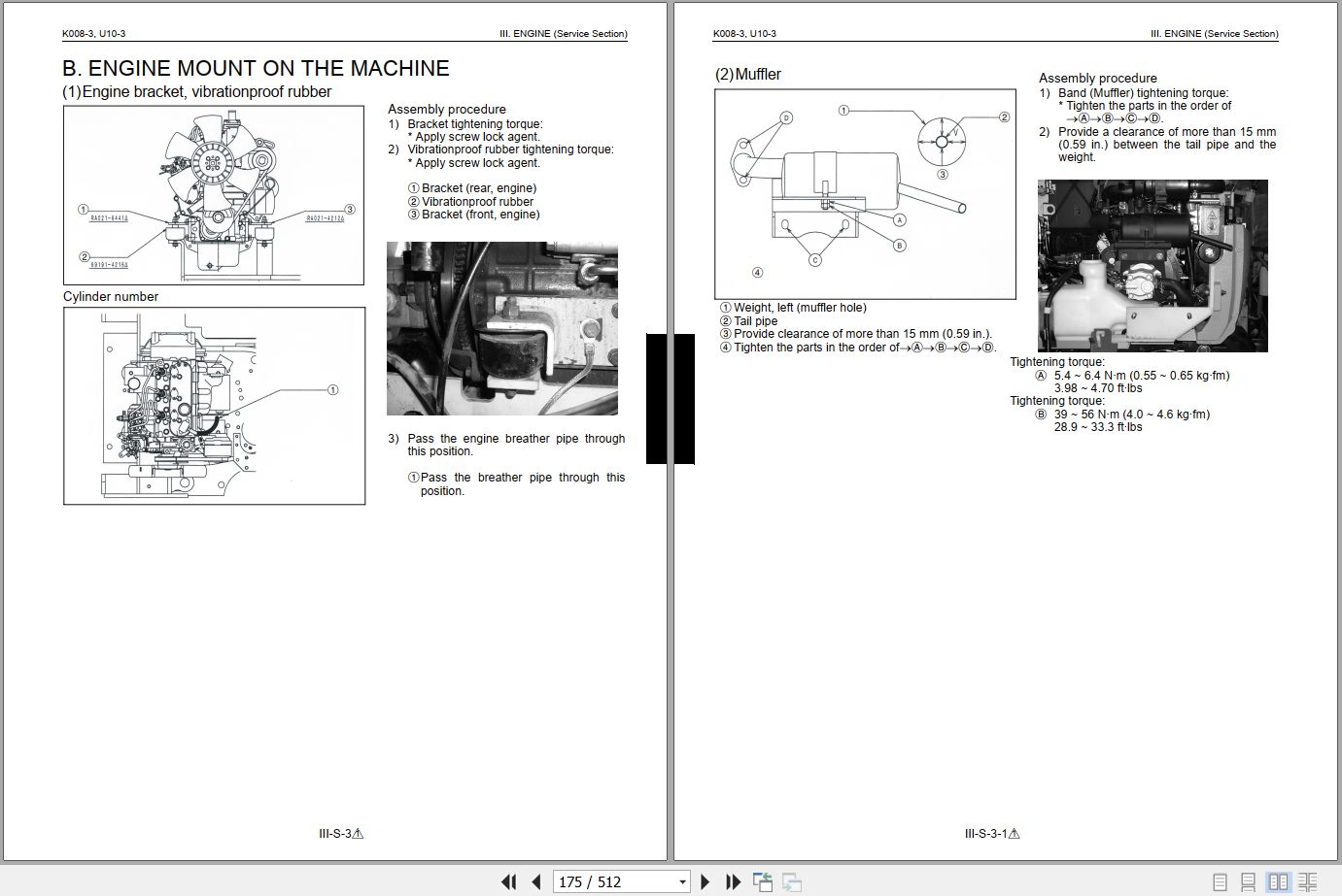 Kubota Excavator K008 3 U10 3 Workshop Manual 97899 60732 2016 (2)