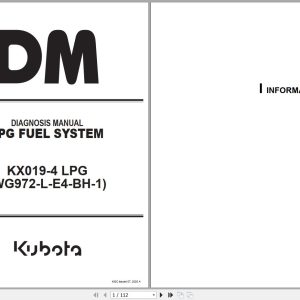 Kubota Excavator KX019 4 LPG Diagnosis Manual RY910 28520 2020 (1)