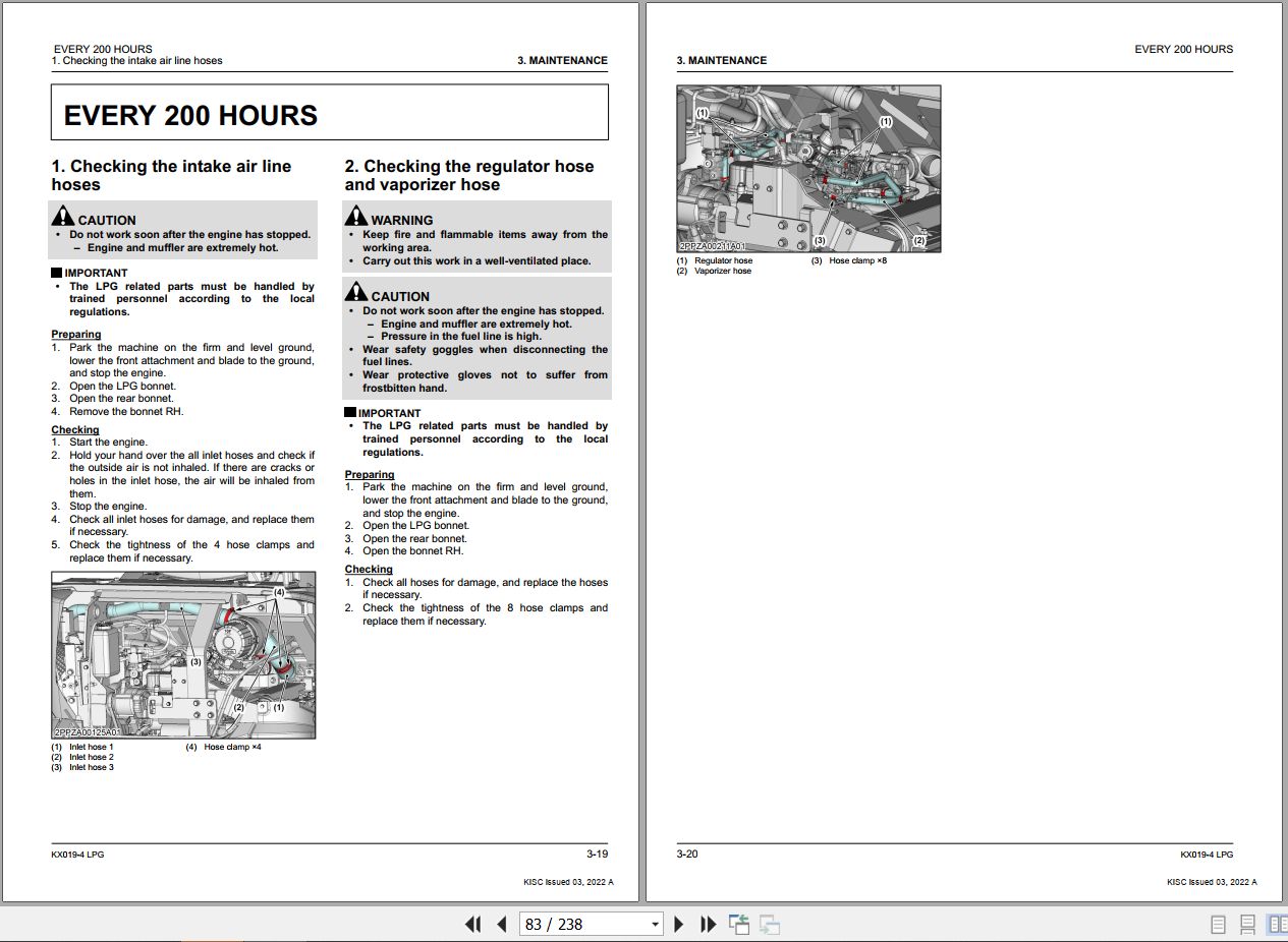 Kubota Excavator KX019 4 LPG Workshop Manual RY911 29401 2022 (2)