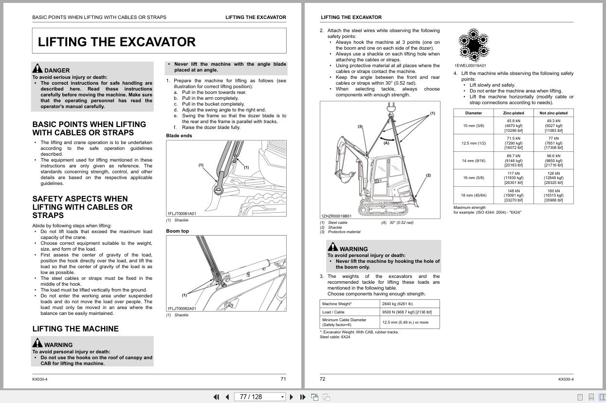 Kubota Excavator KX030 4 Operators Manual RG467 8193 1 2021 (2)