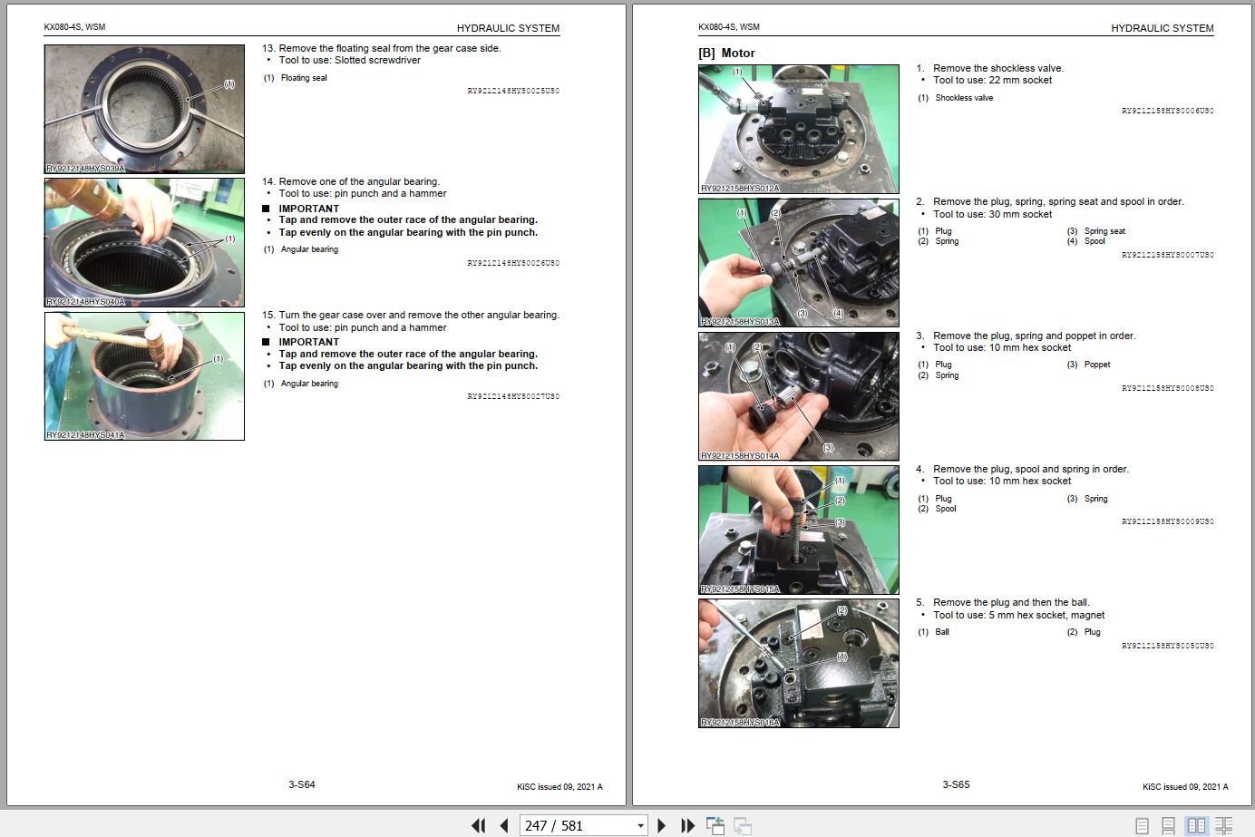 Kubota Excavator KX080 4S Workshop Manual RY911 24443 2021 (2)