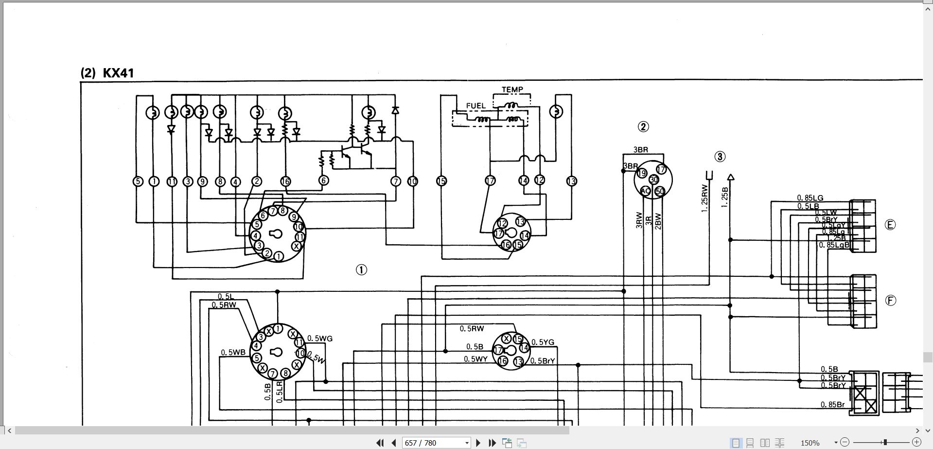 Kubota Excavator KX36 to KX151 Workshop Manual 97899 60283 EN FR DE (3)