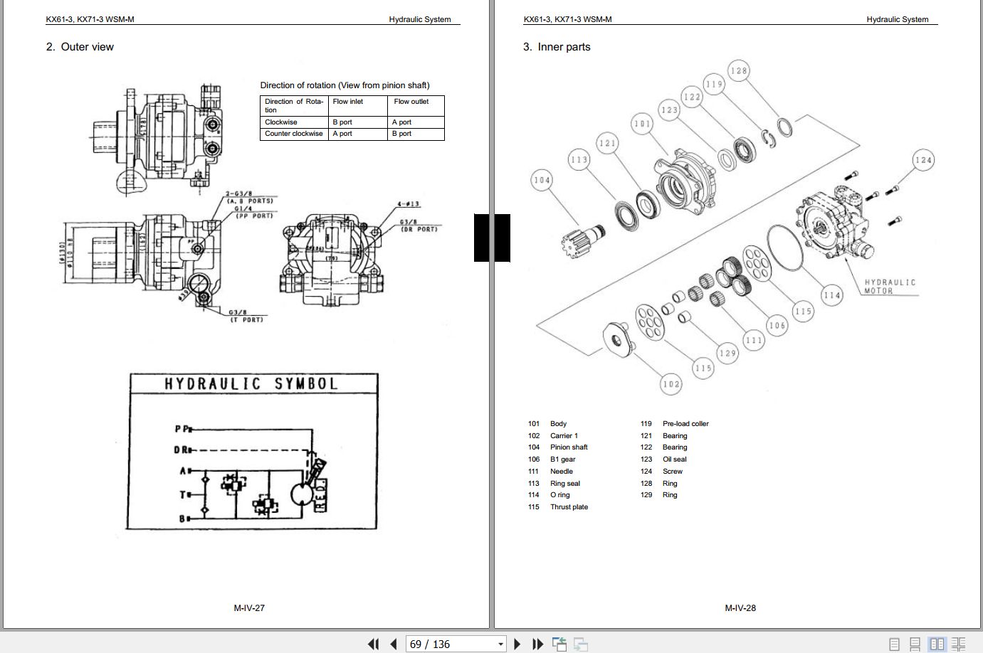Kubota Excavator KX61 3 KX71 3 Workshop Manual 97899 61040 (2)