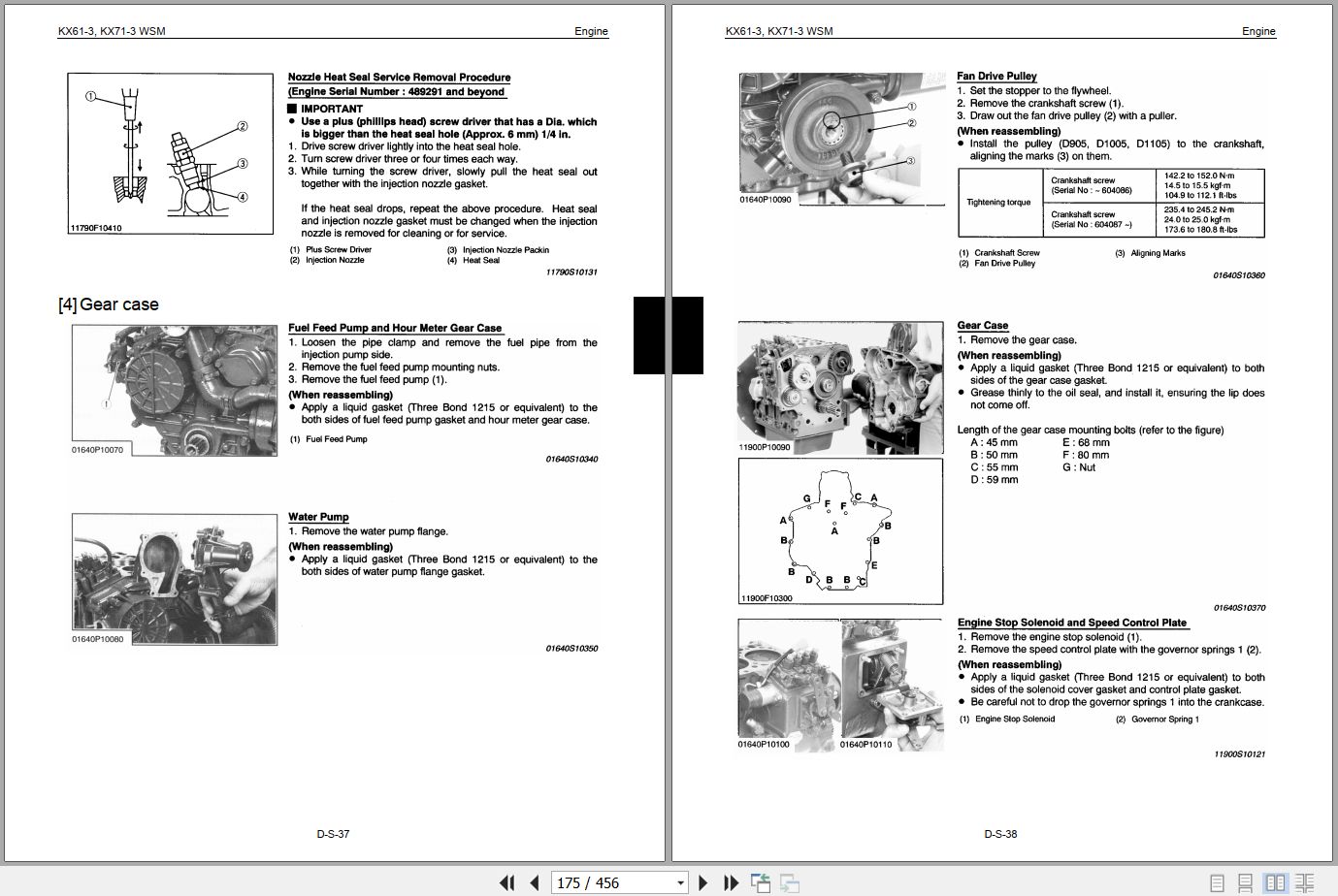Kubota Excavator KX61 3 KX71 3 Workshop Manual 97899 61050 (2)