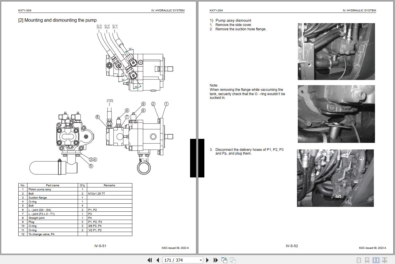 Kubota Excavator KX71 3S4 Workshop Manual RY911 23731 2023 (2)