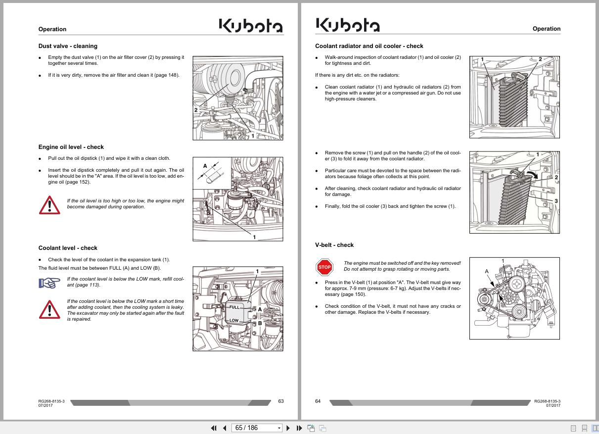 Kubota Mini Excavator KX027 4 KX030 4 Operating Instructions RG248 8135 3 2017 (2)