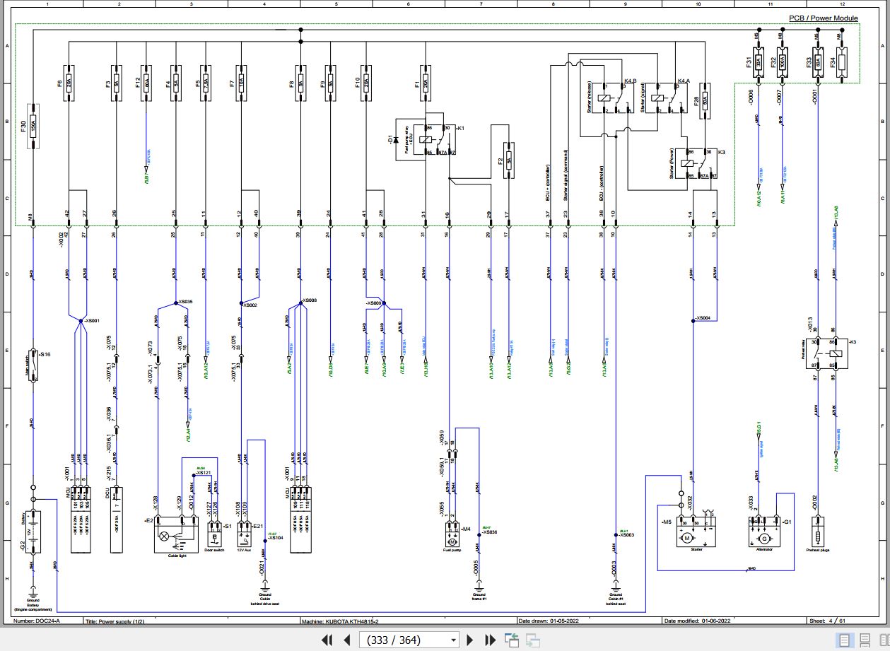 Kubota Telescopic Handler KTH4815 2 Service Manual TOB 0086982 2023 (3)