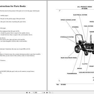 Kubota Tractor B1550E Parts Manual (1)