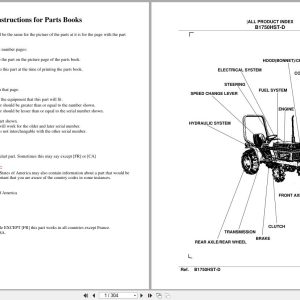 Kubota Tractor B1750HSD Parts Manual (1)