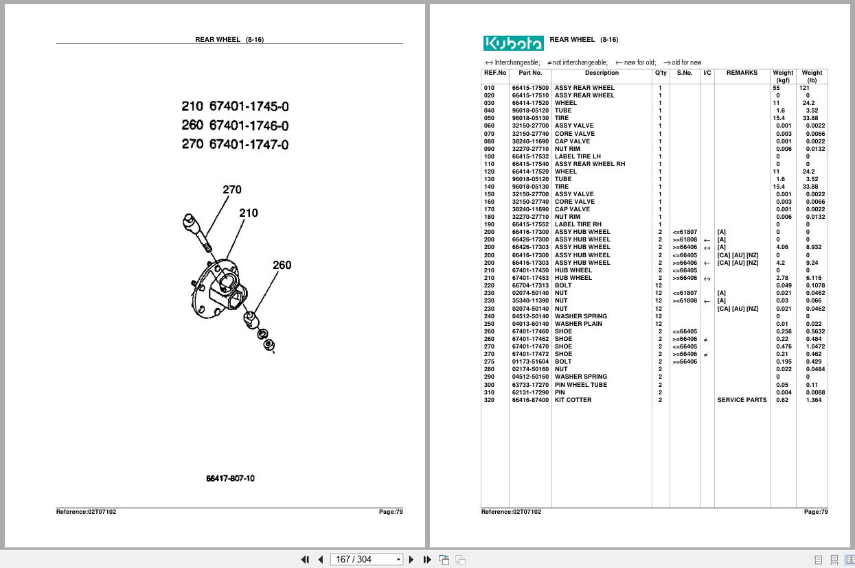 Kubota Tractor B1750HSD Parts Manual (2)