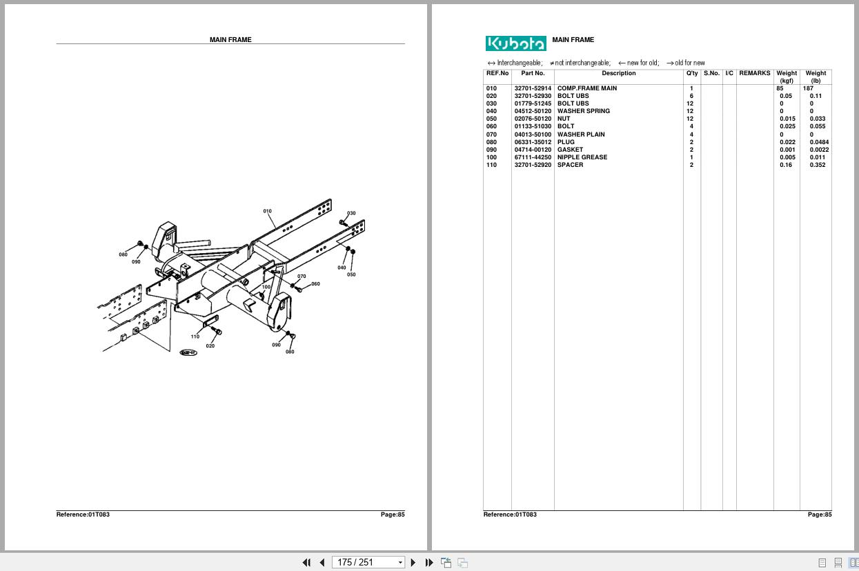 Kubota Tractor B20 Parts Manual (2)