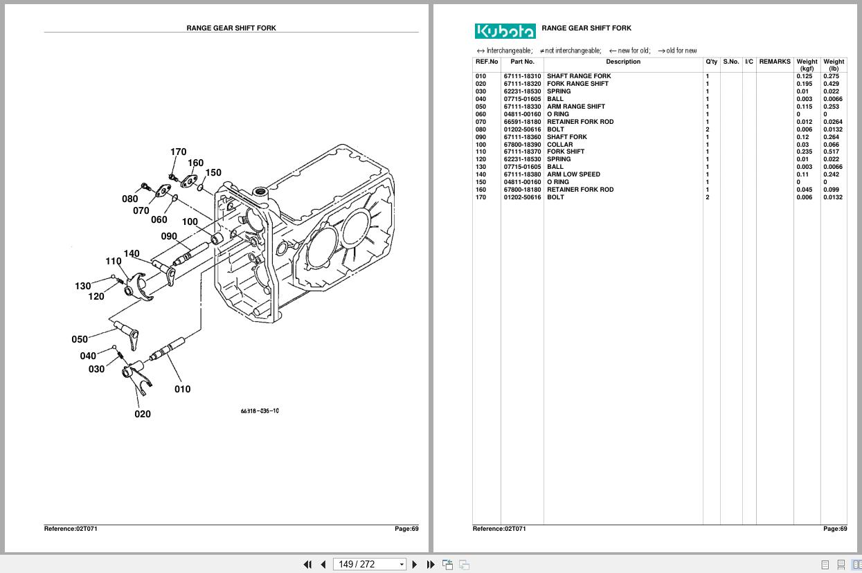 Kubota Tractor B2150E Parts Manual (2)