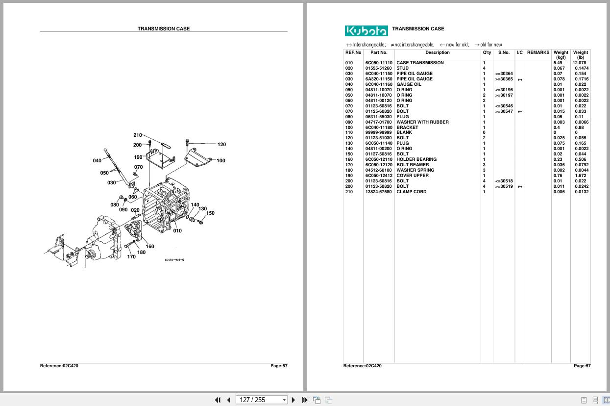Kubota Tractor B2400HSE Parts Manual (2)