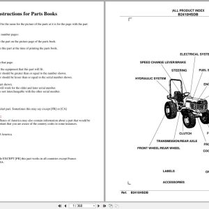 Kubota Tractor B2410HSDB Parts Manual (1)