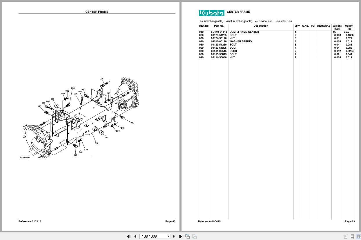 Kubota Tractor B2410HSE Parts Manual (2)