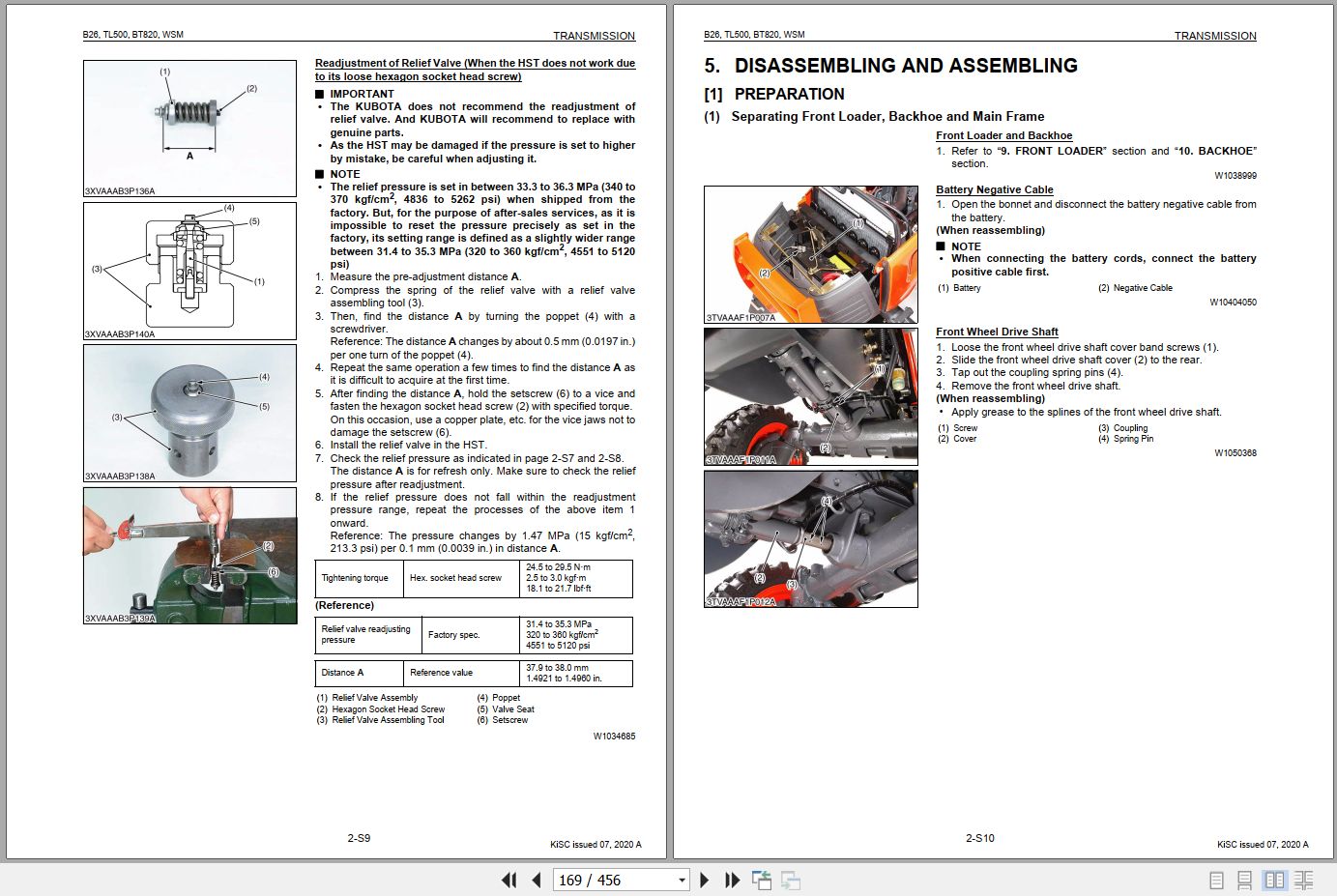 Kubota Tractor B26 TL500 BT820 Workshop Manual 9Y111 00048 2020 (2)