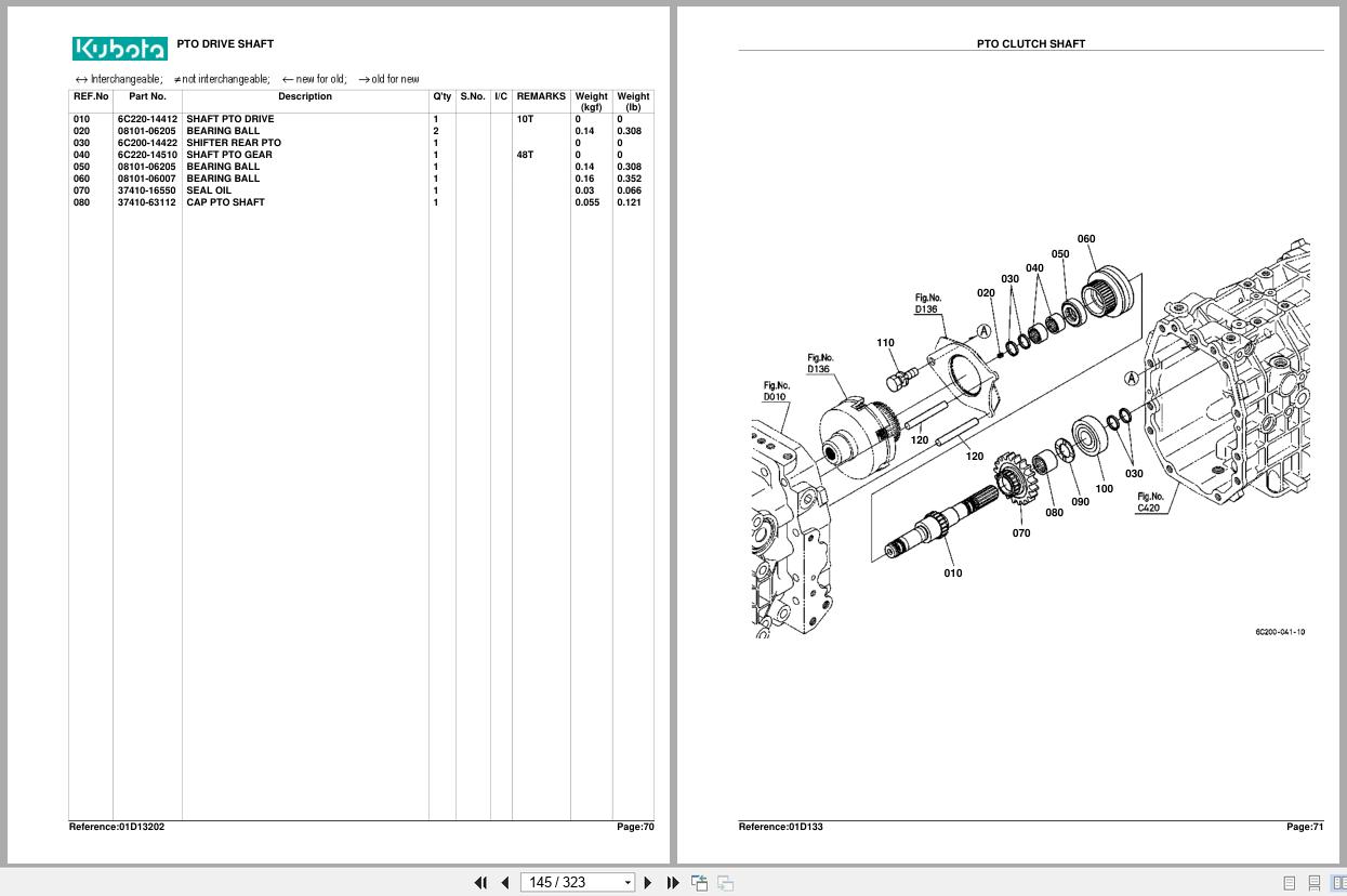 Kubota Tractor B3030HSD Parts Manual (2)