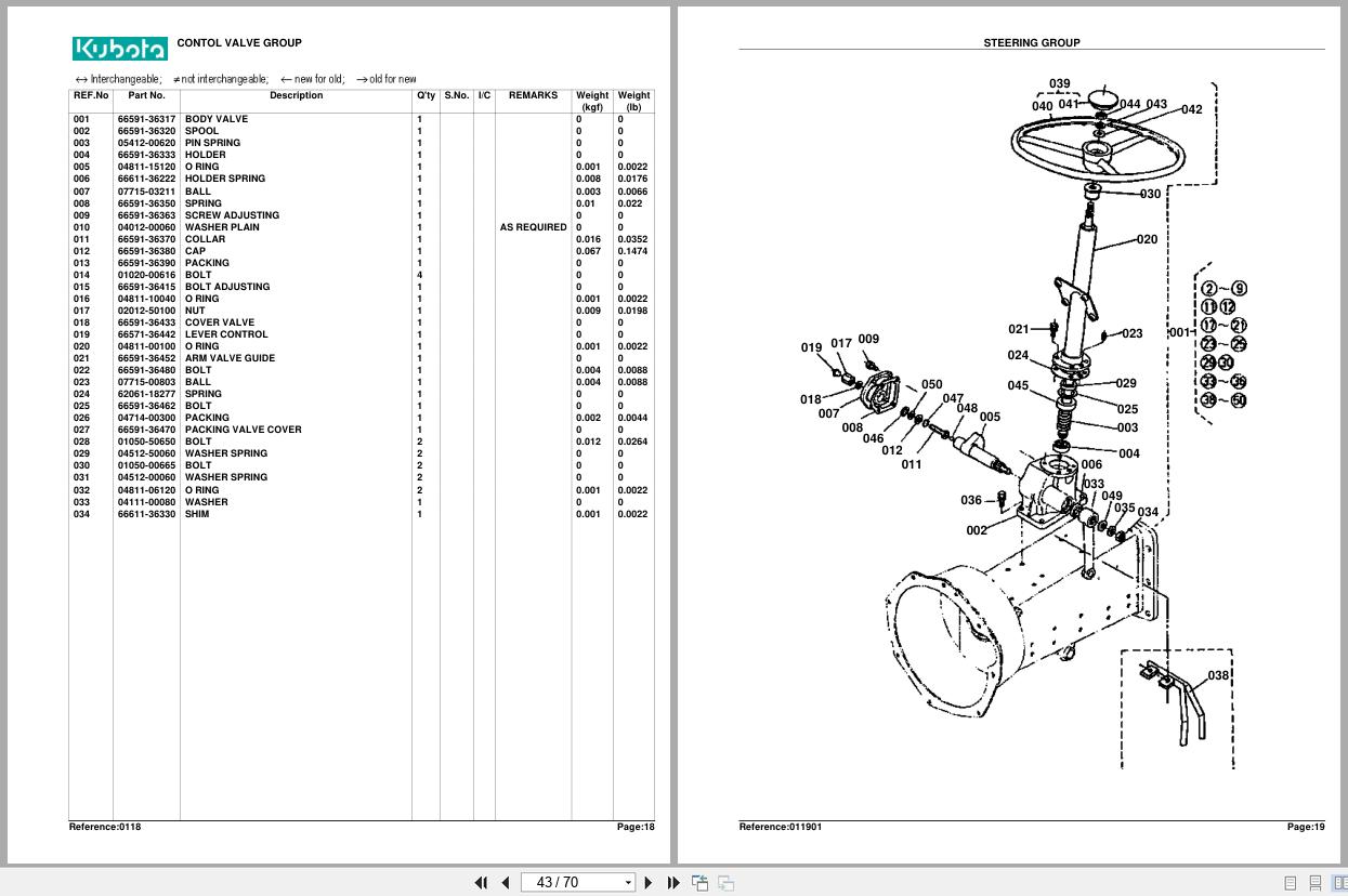 Kubota Tractor B6000 Parts Manual (2)