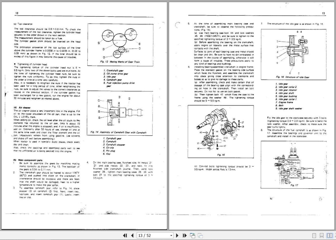 Kubota Tractor B6000 Service Manual 70000 70168 (2)