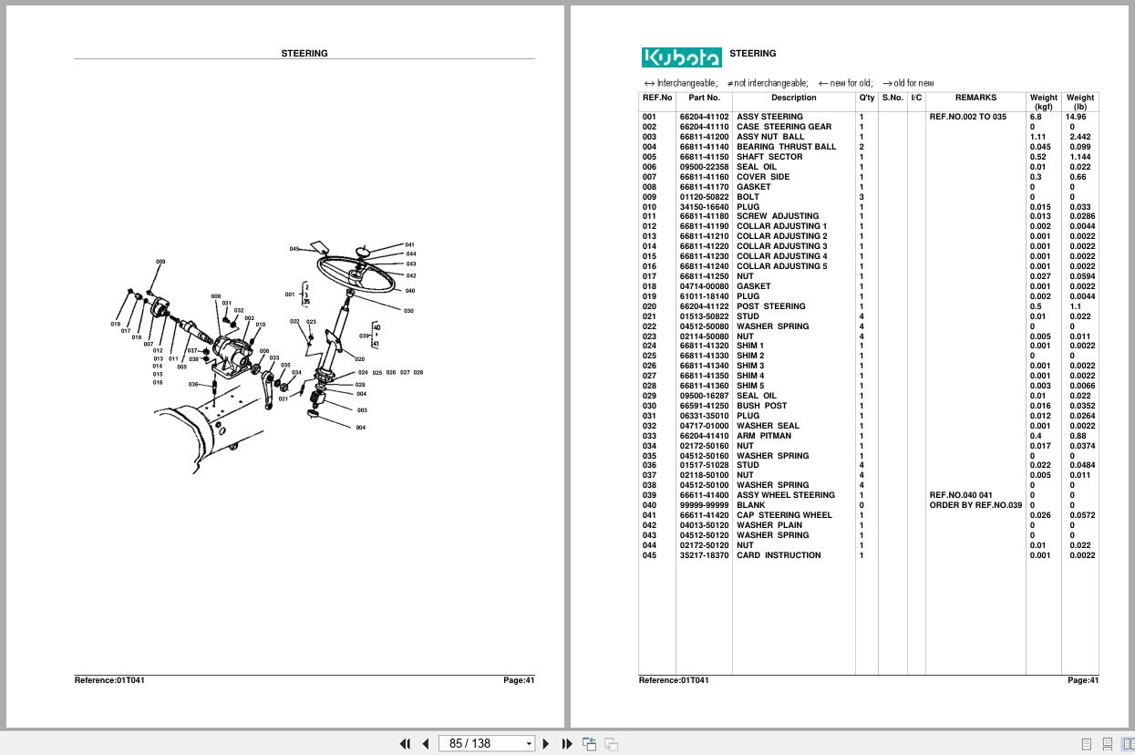 Kubota Tractor B6100HST D Parts Manual (2)