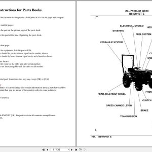 Kubota Tractor B6100HST E Parts Manual (1)