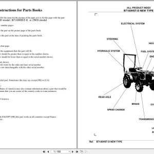 Kubota Tractor B7100HST D New Type Parts Manual (1)
