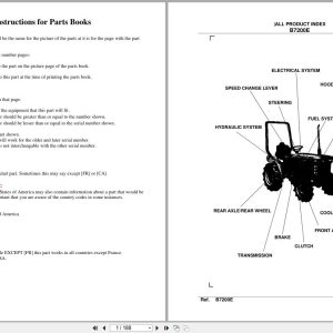Kubota Tractor B7200E Parts Manual (1)
