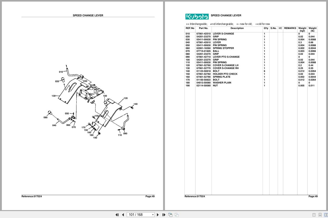 Kubota Tractor B7200HSTD Parts Manual (2)