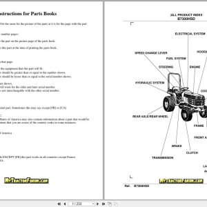 Kubota Tractor B7300HSD Parts Manual (1)