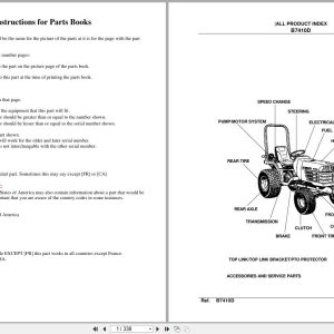 Kubota Tractor B7410D Parts Manual (1)