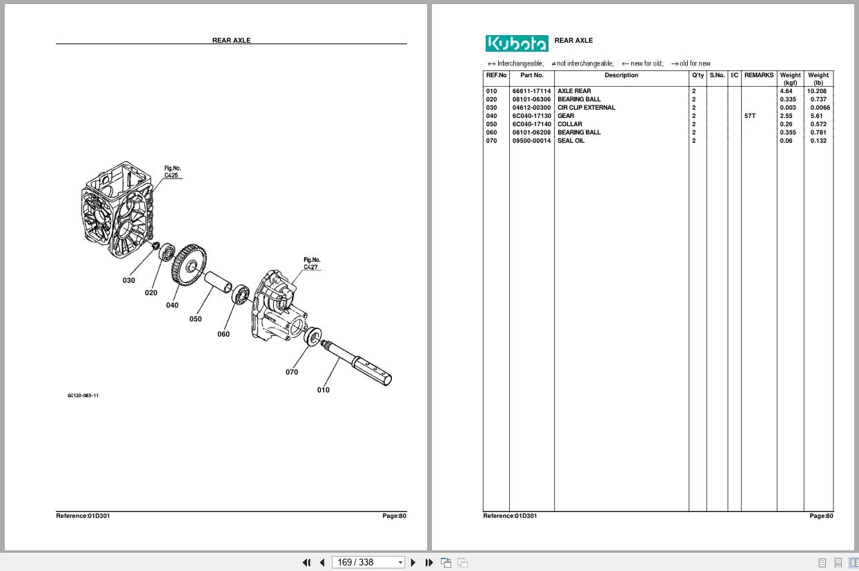 Kubota Tractor B7410D Parts Manual (2)