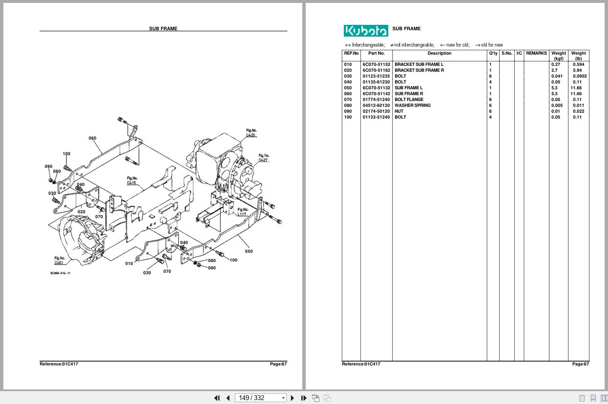 Kubota Tractor B7800HSD Parts Manual (2)